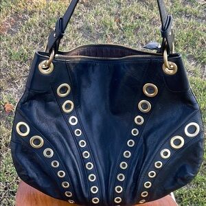 Cole Haan bag with gold rivets